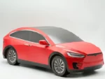 紙紮特斯拉 Model X(紅)-1