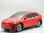 紙紮特斯拉 Model X(紅)-2