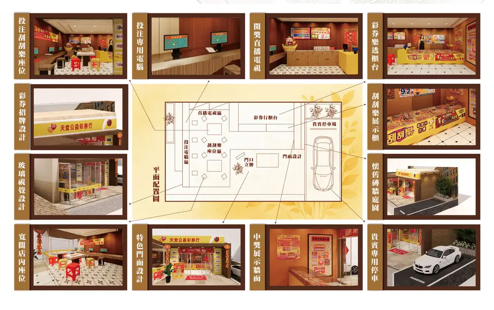 紙紮天堂公益彩券行豪華版-DM-02